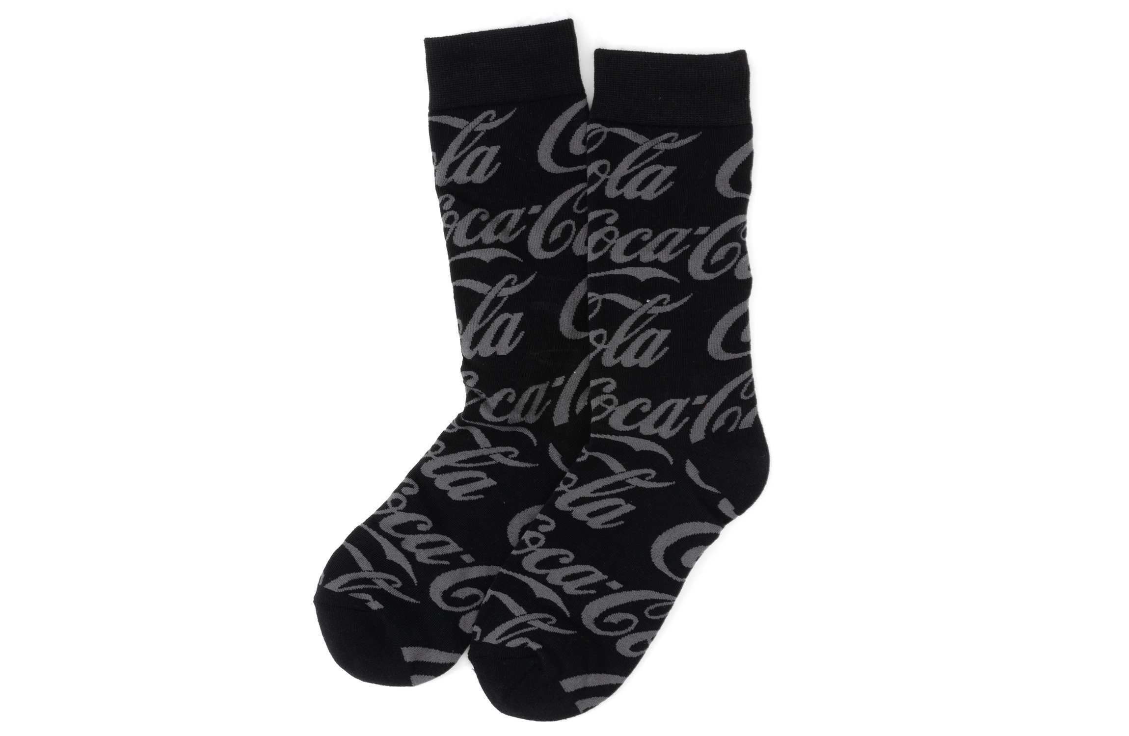 Coca-Cola Black Logo Dress Socks