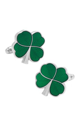 Cufflinks Inc Men's Green Clover Cufflinks