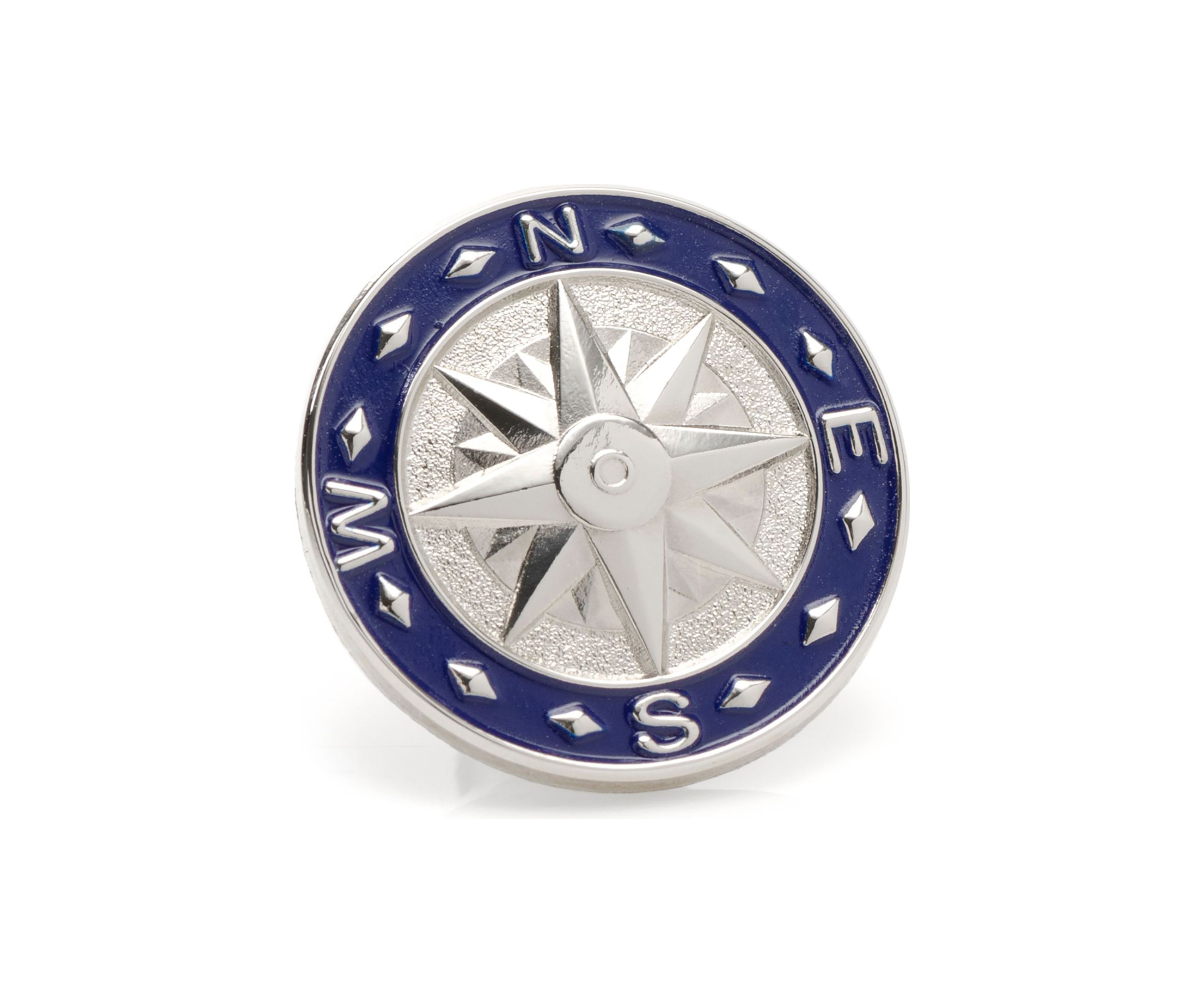 Blue Compass Lapel Pin