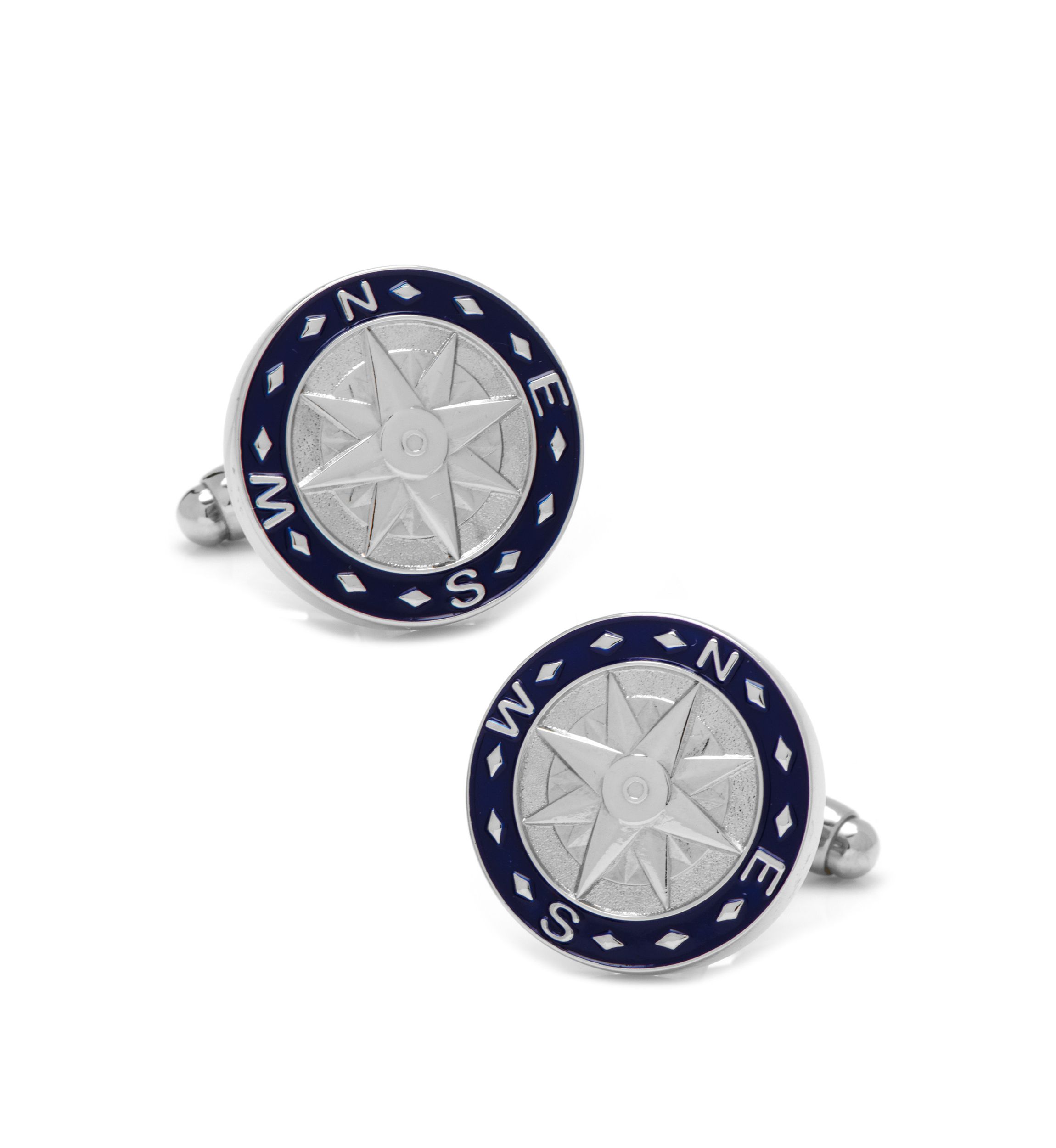  Blue Compass Cufflinks	