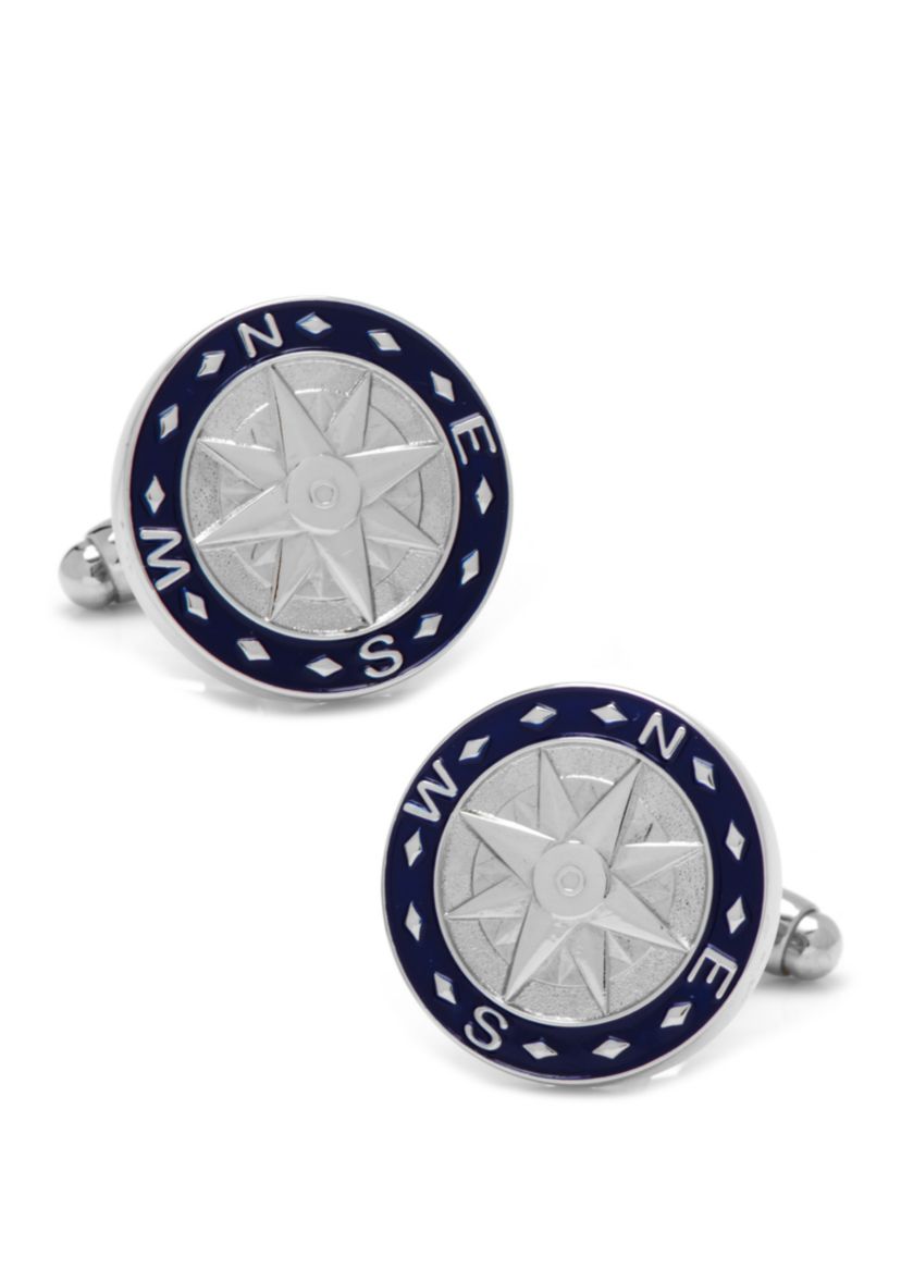  Blue Compass Cufflinks	