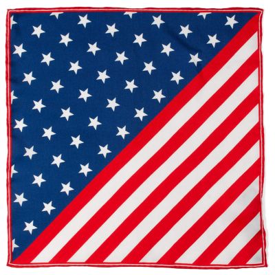 ALTR/EGO Men's Stars and Stripes Pocket Square