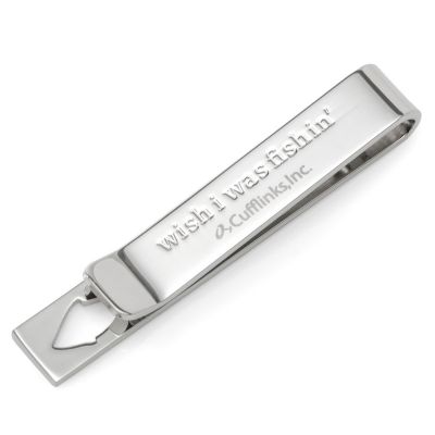 Fishing Cut-Out Hidden Message Tie Bar