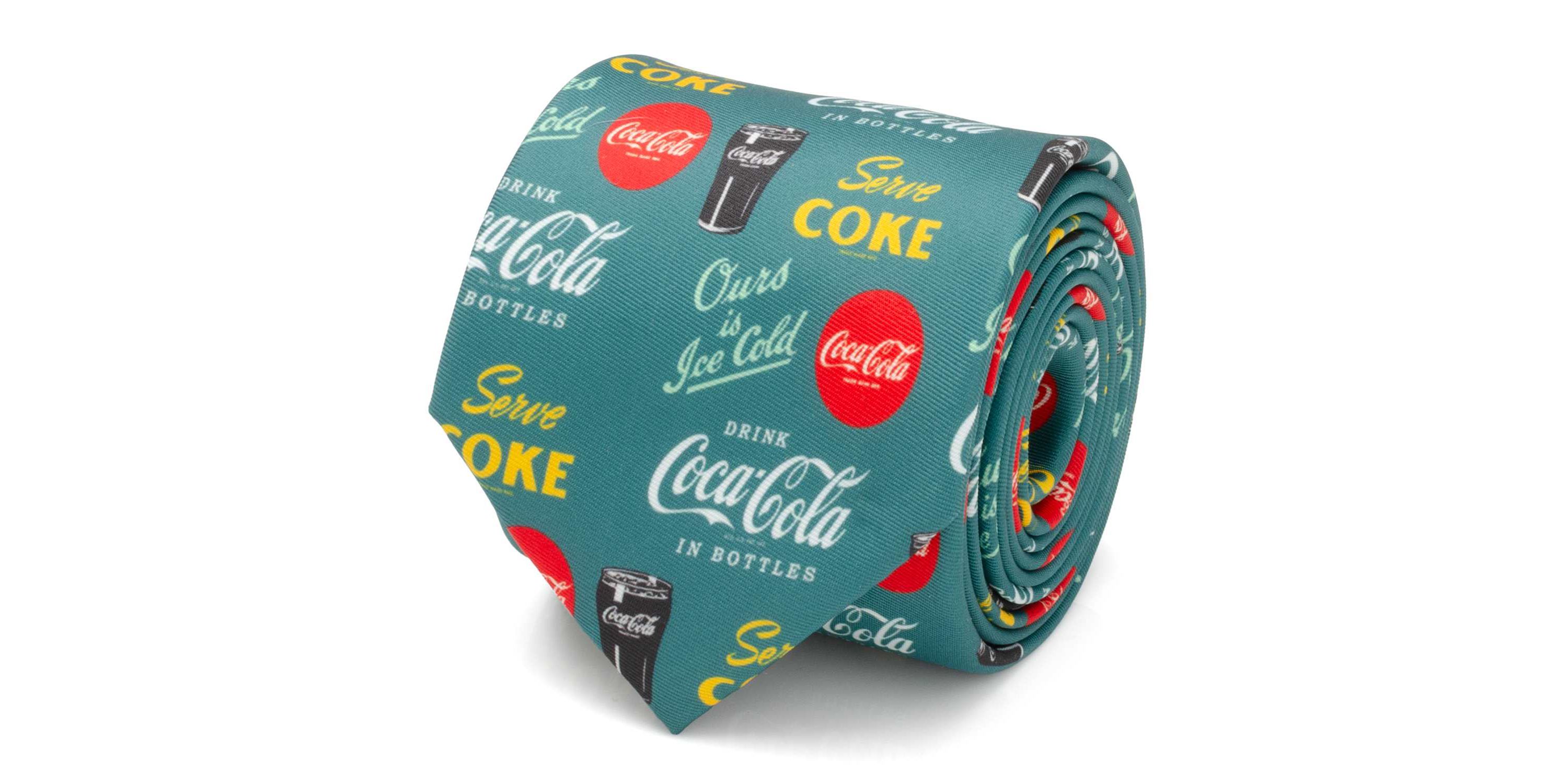 Coca-Cola Green Mens Tie