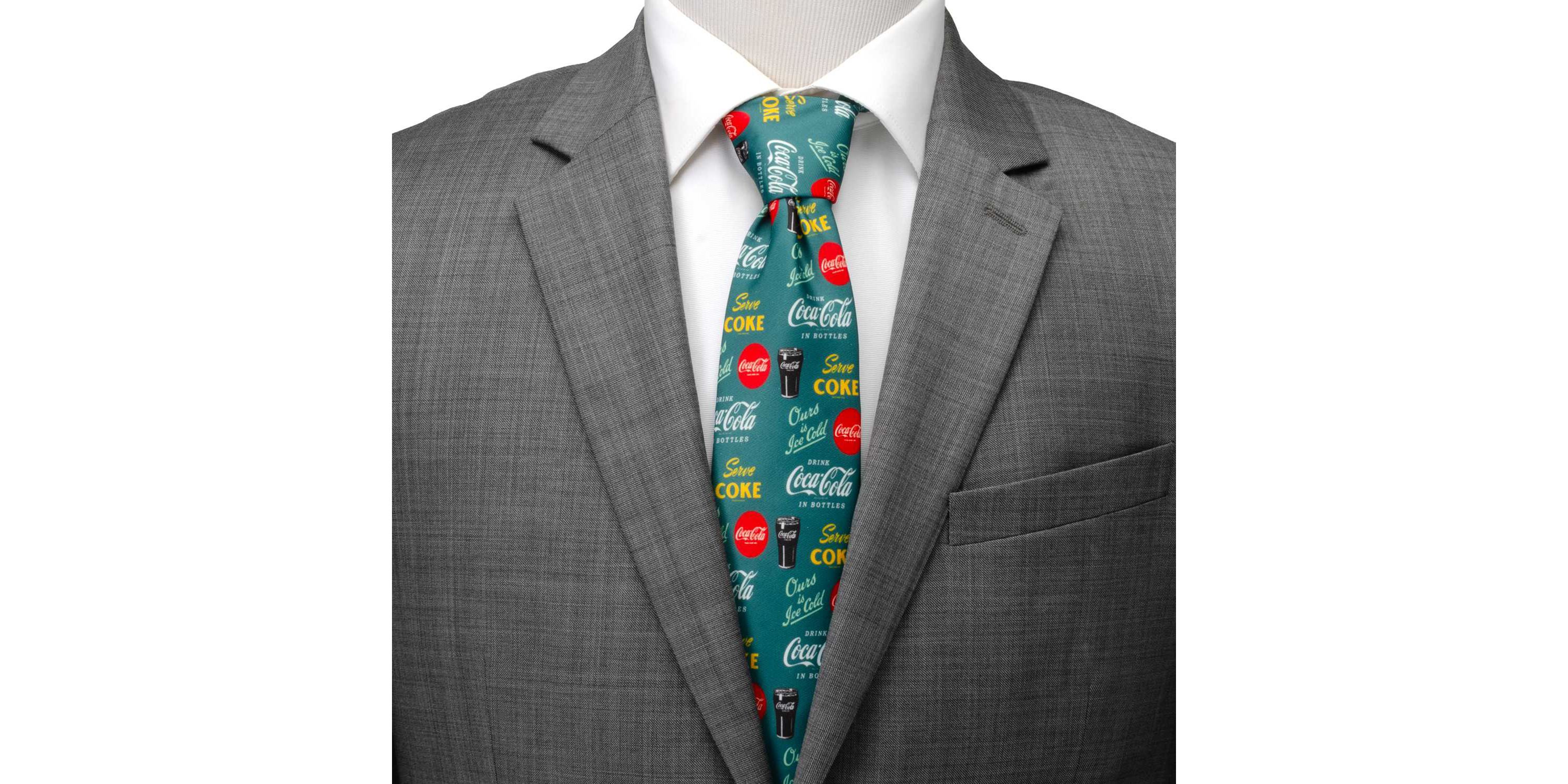 Coca-Cola Green Mens Tie
