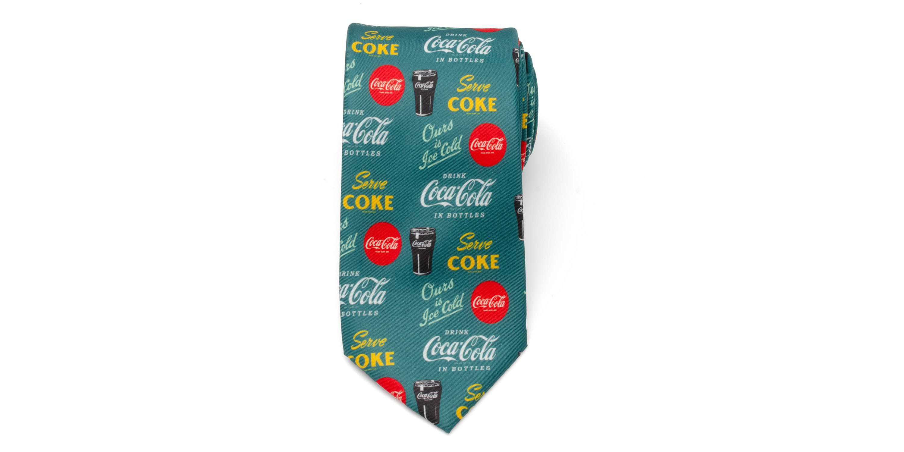 Coca-Cola Green Mens Tie