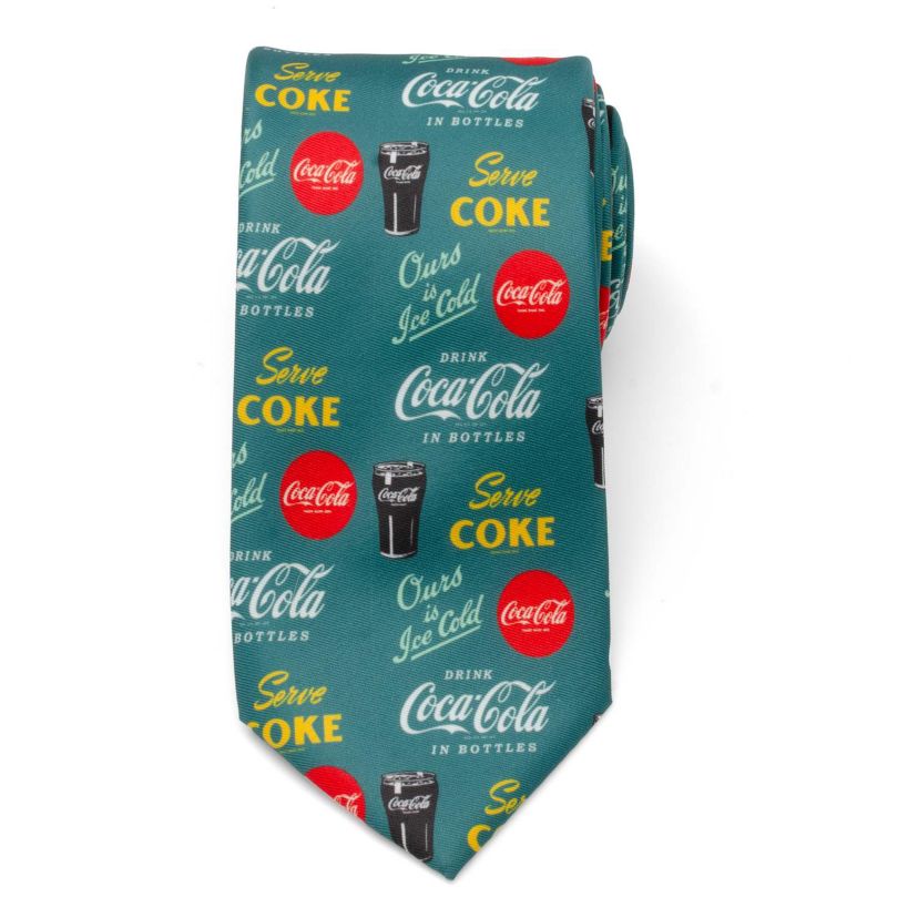 Coca-Cola Green Mens Tie