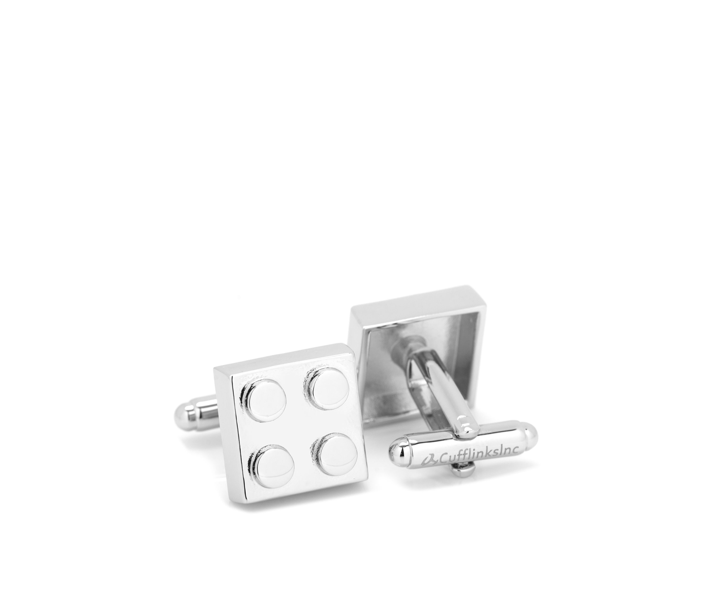 Silver Building Block Cufflinks