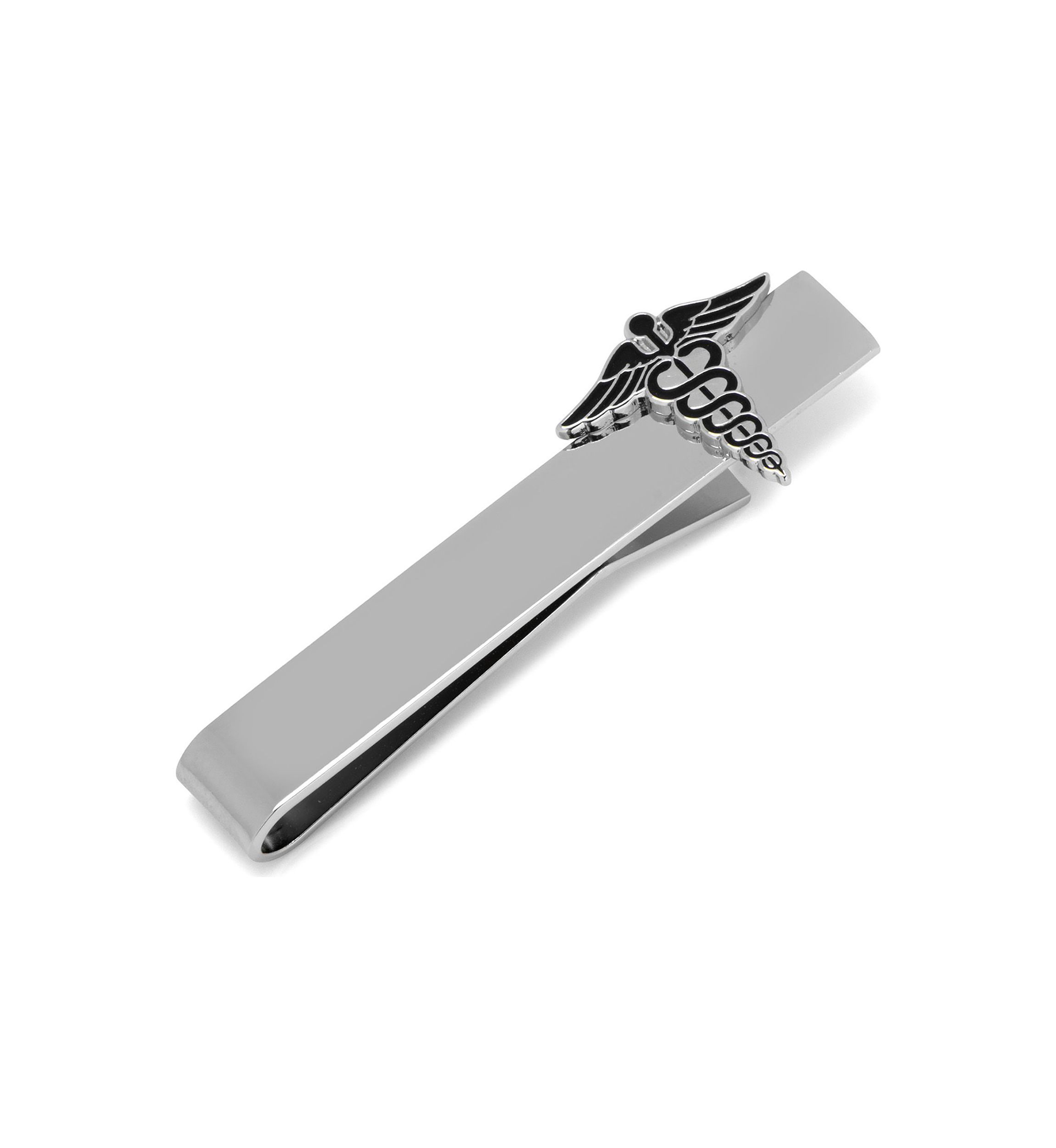 Medical Caduceus Tie Bar
