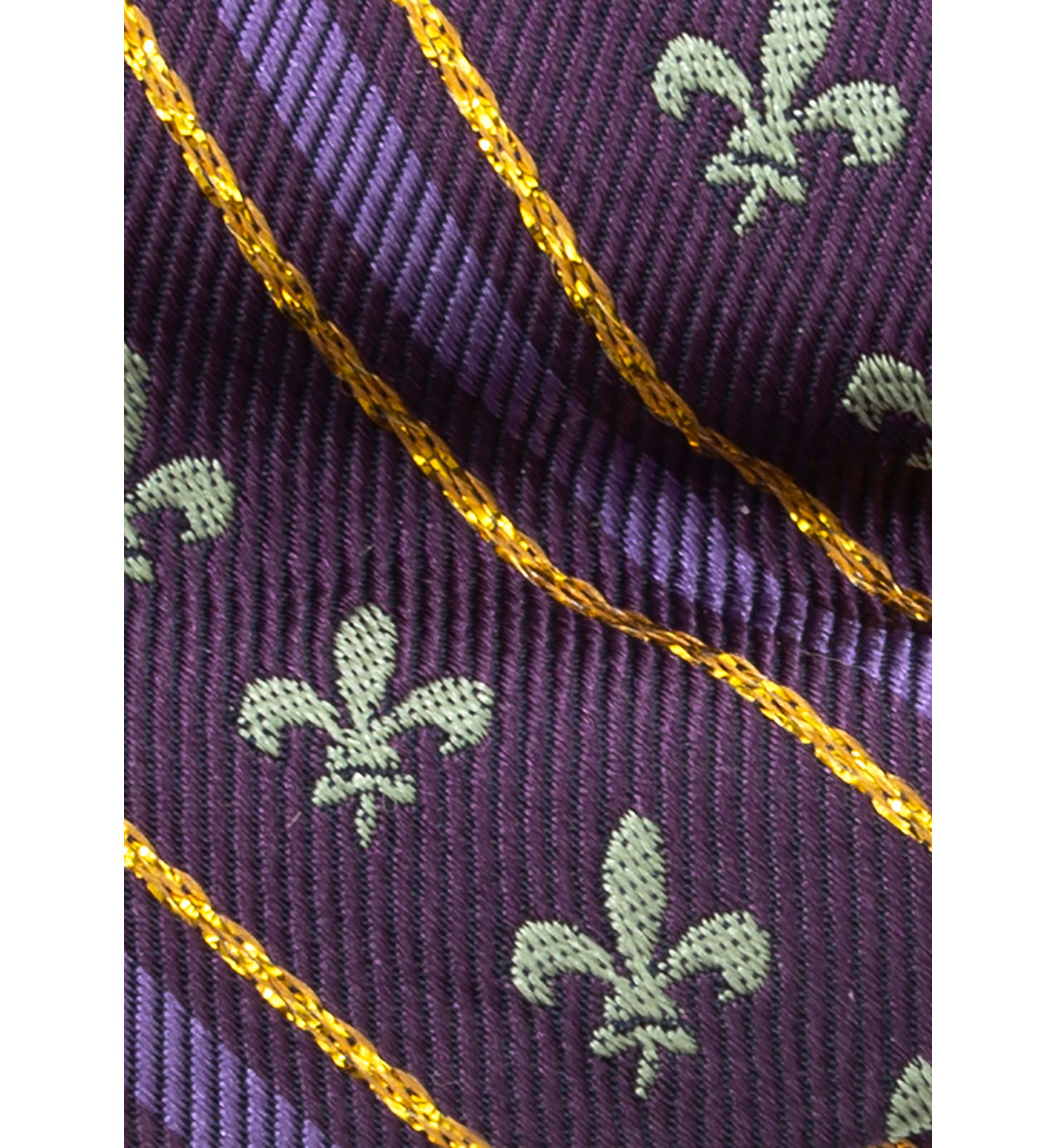 Mens Mardi Gras Stripe Bow Tie