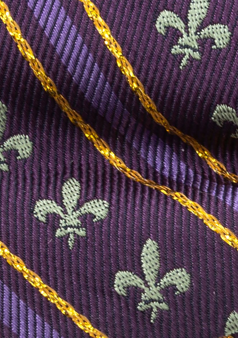 Mens Mardi Gras Stripe Bow Tie
