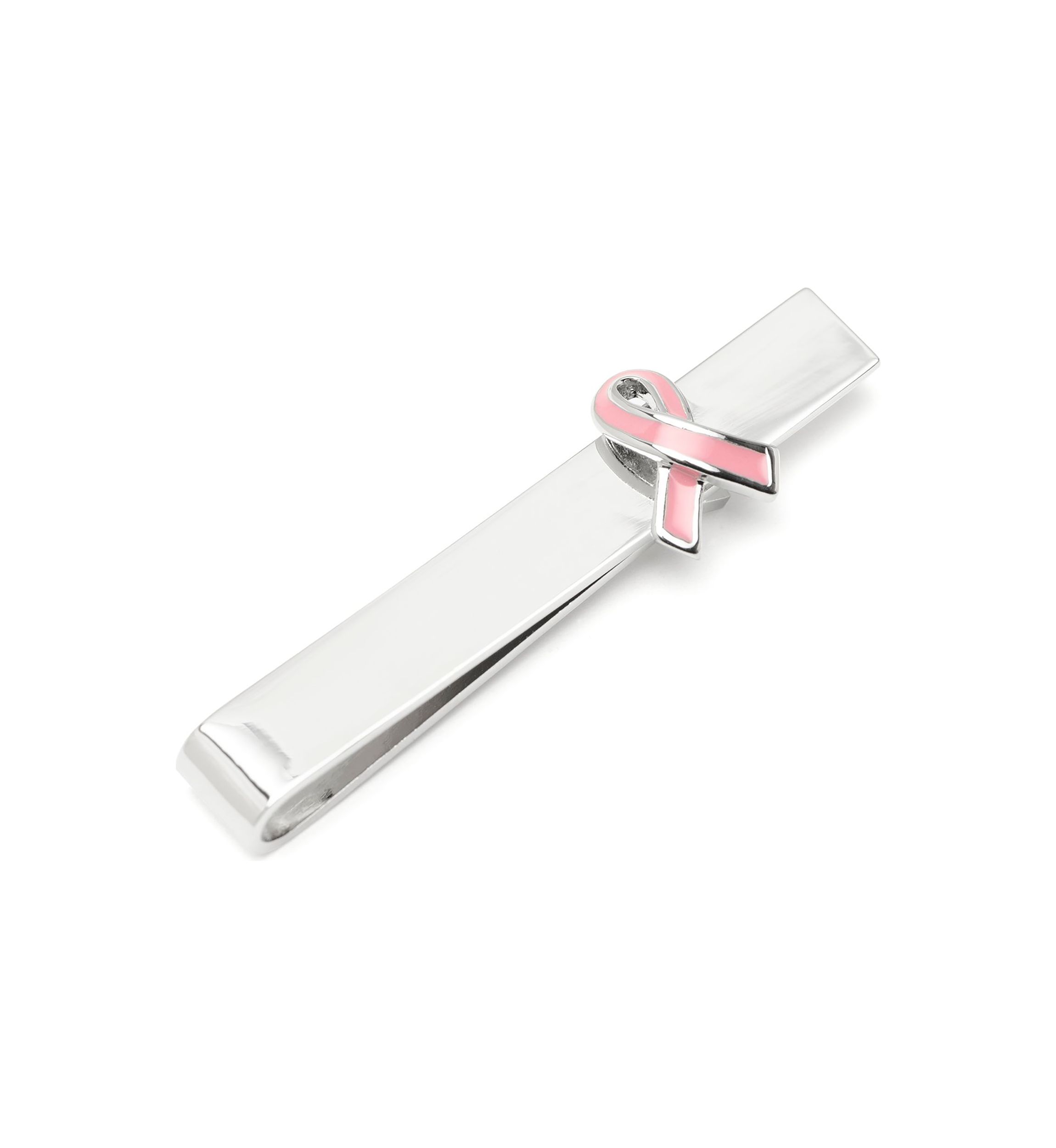 Pink Ribbon Breast Cancer Awareness Tie Bar