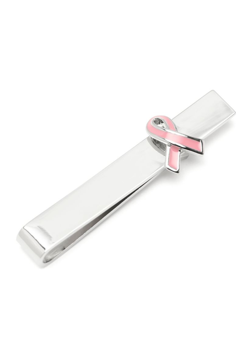 Pink Ribbon Breast Cancer Awareness Tie Bar