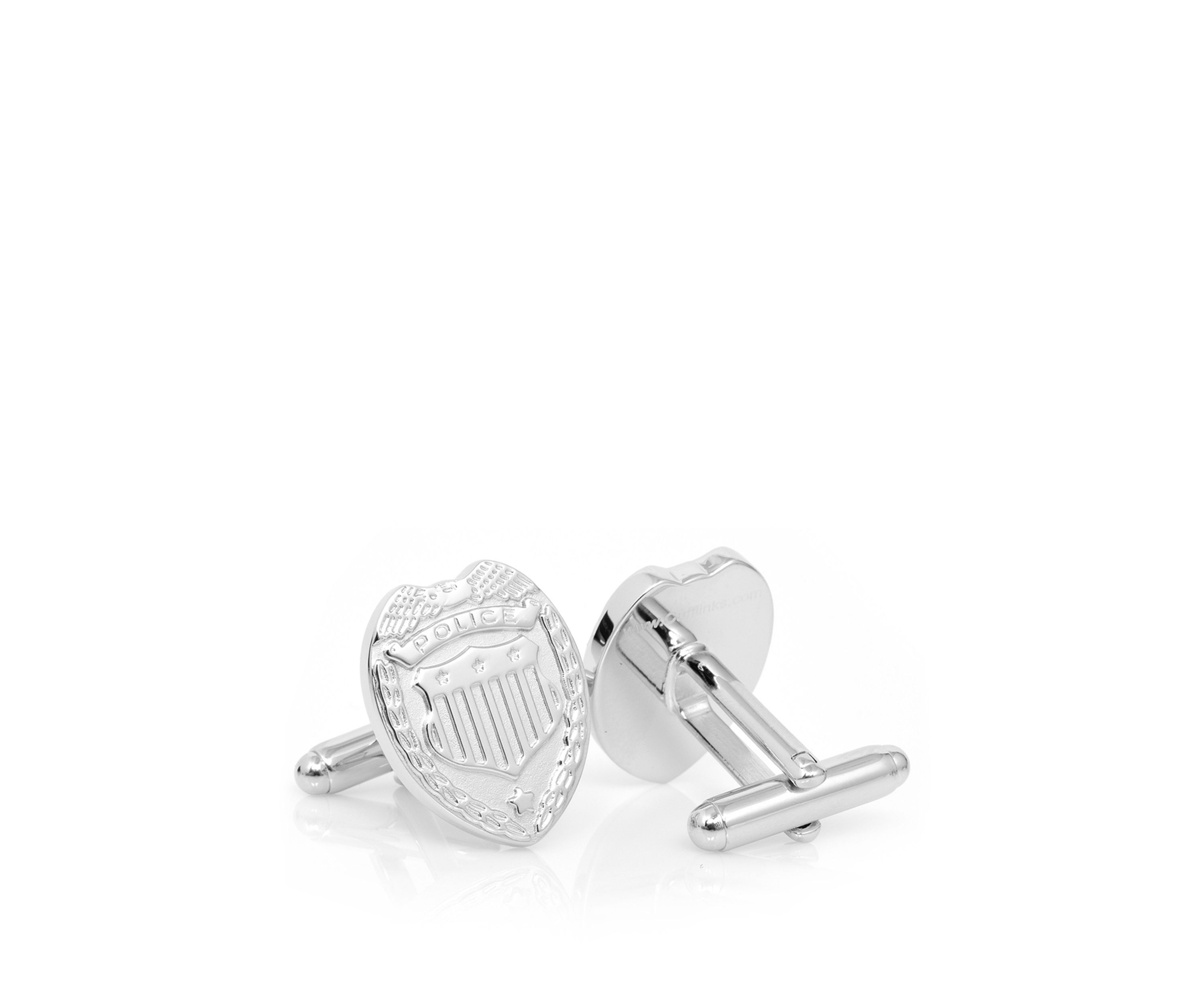 Silver Police Badge Cufflinks