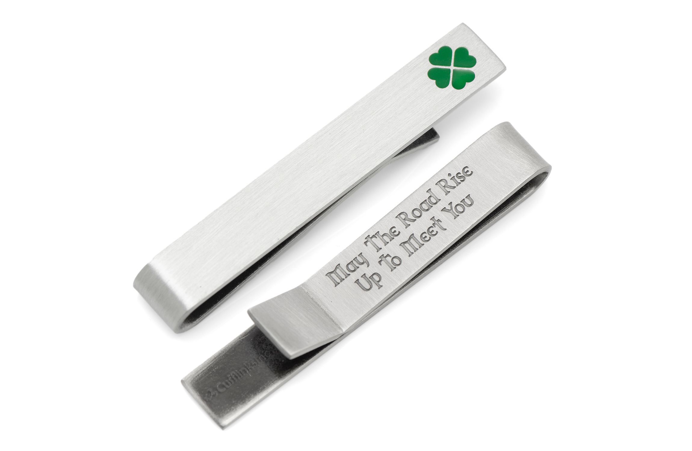 Shamrock Hidden Message Tie Bar