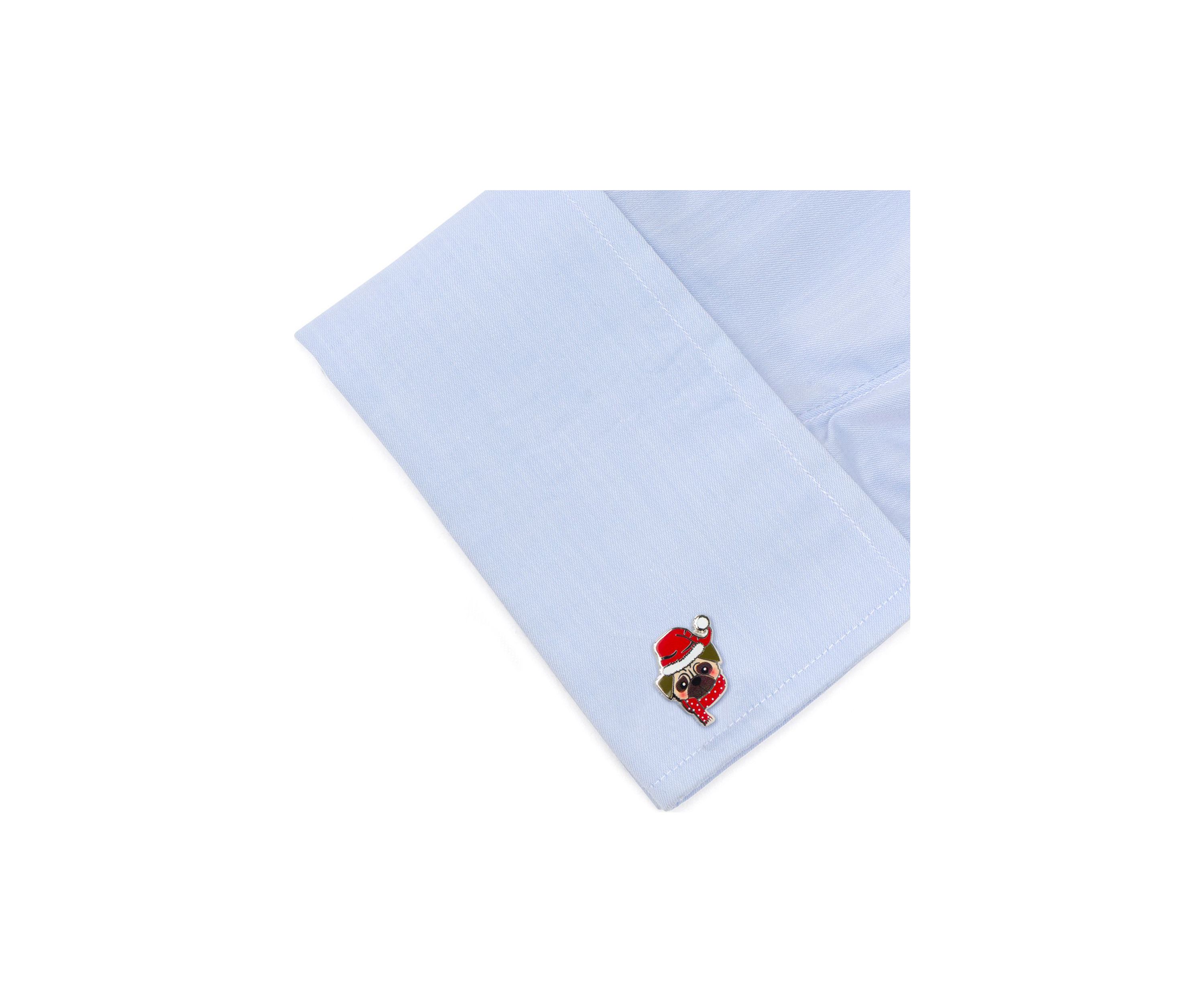 Santa Pug Cufflinks