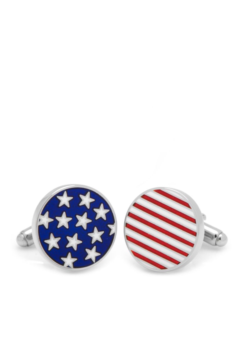 Stars and Stripes American Flag Cufflinks