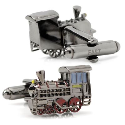 3D Steam Engine Cufflinks