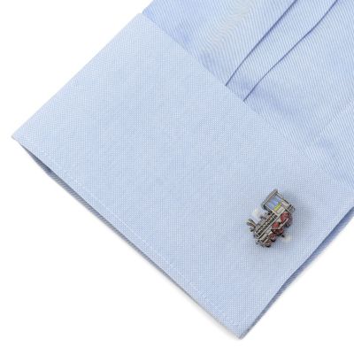 3D Steam Engine Cufflinks