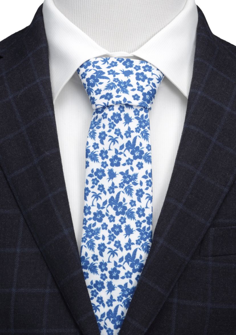 Mens Tropical Blue Tie