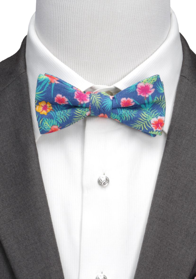 Mens Tropical Multi Bow Tie