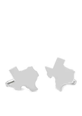 Silver Texas Cufflinks