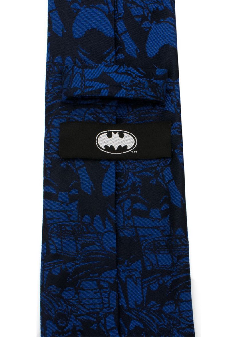Blue Batman Comic Tie