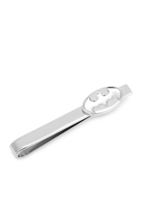 Cufflinks Inc Men's Batman Recessed Shield Tie Bar, Grey