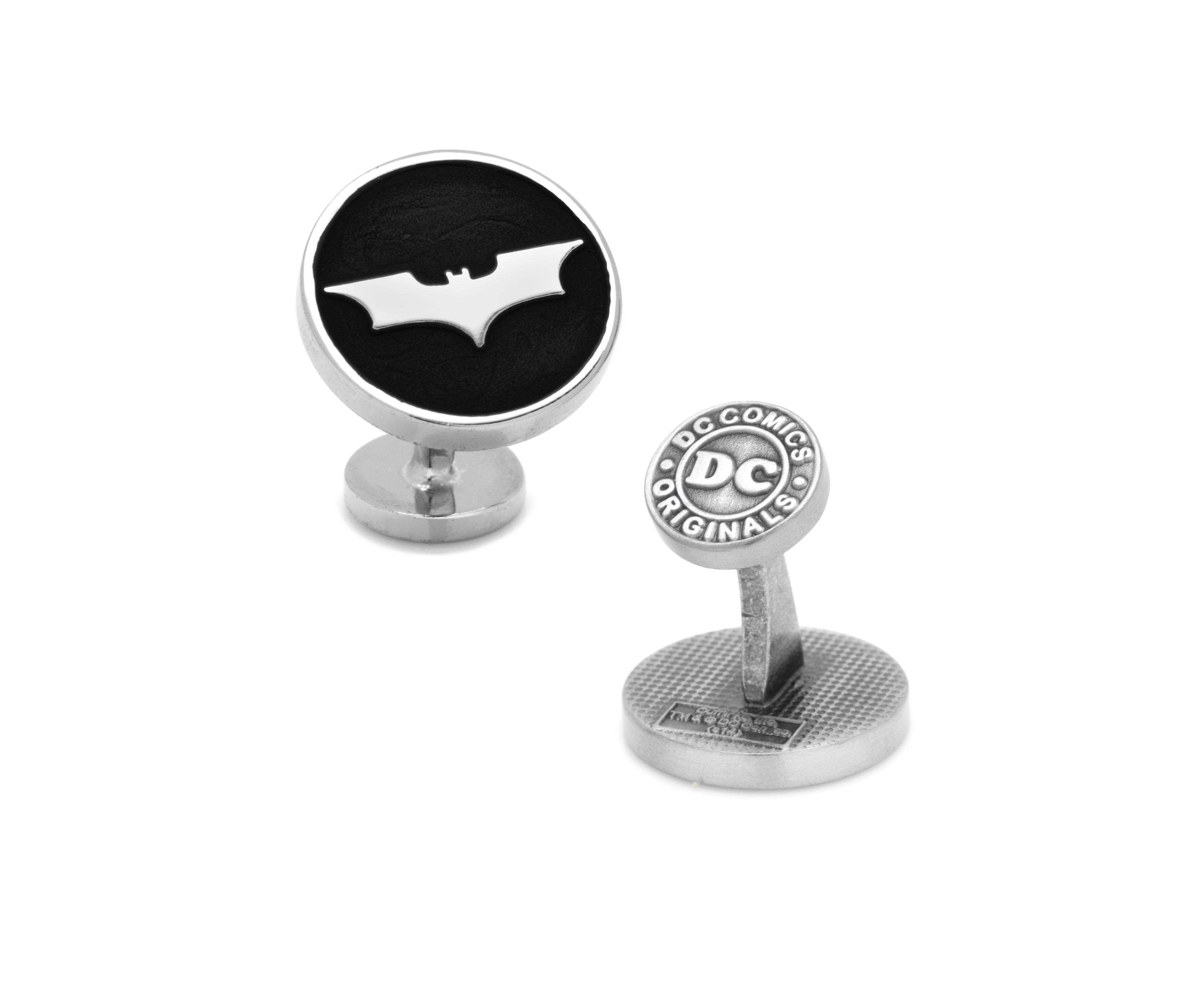 Recessed Black Batman Dark Knight Cufflinks