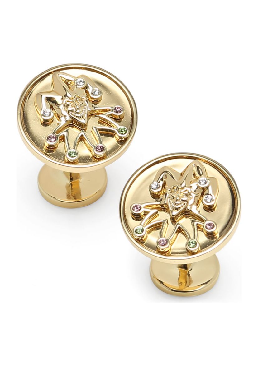 Gold Joker Cufflinks