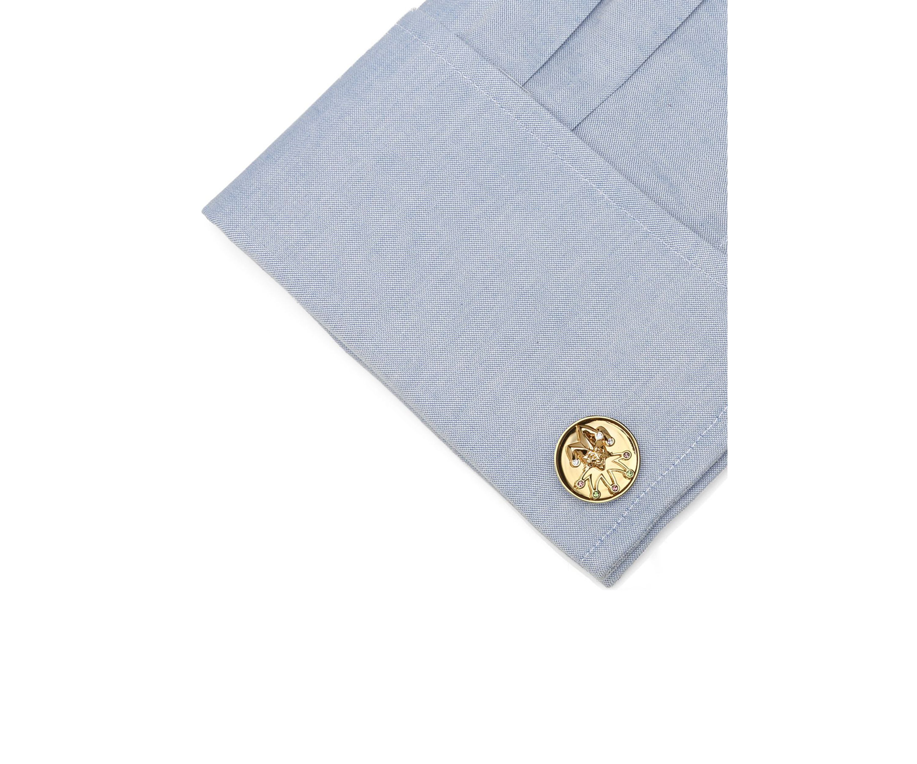Gold Joker Cufflinks