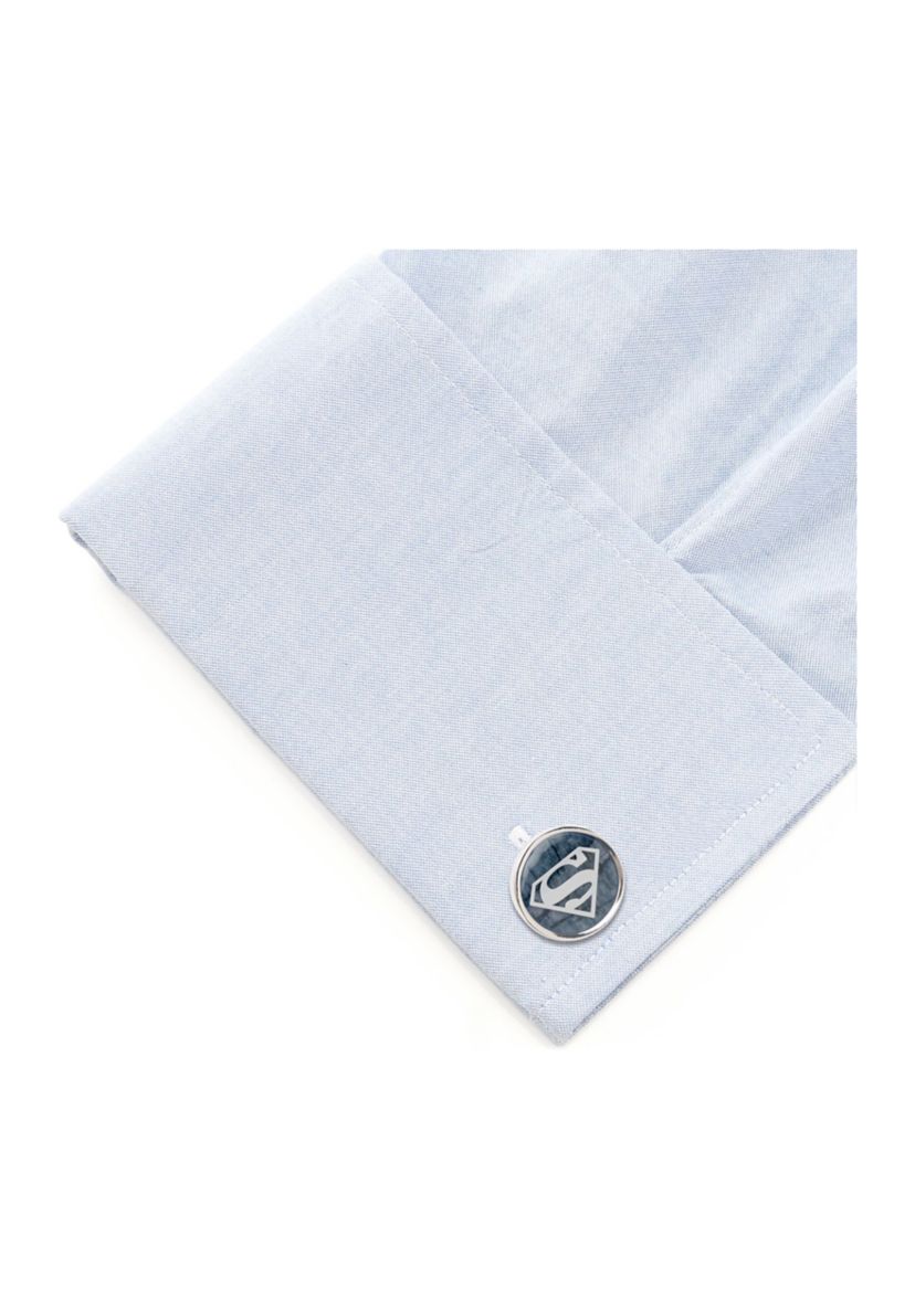 Superman Navy Gemstone Cufflinks