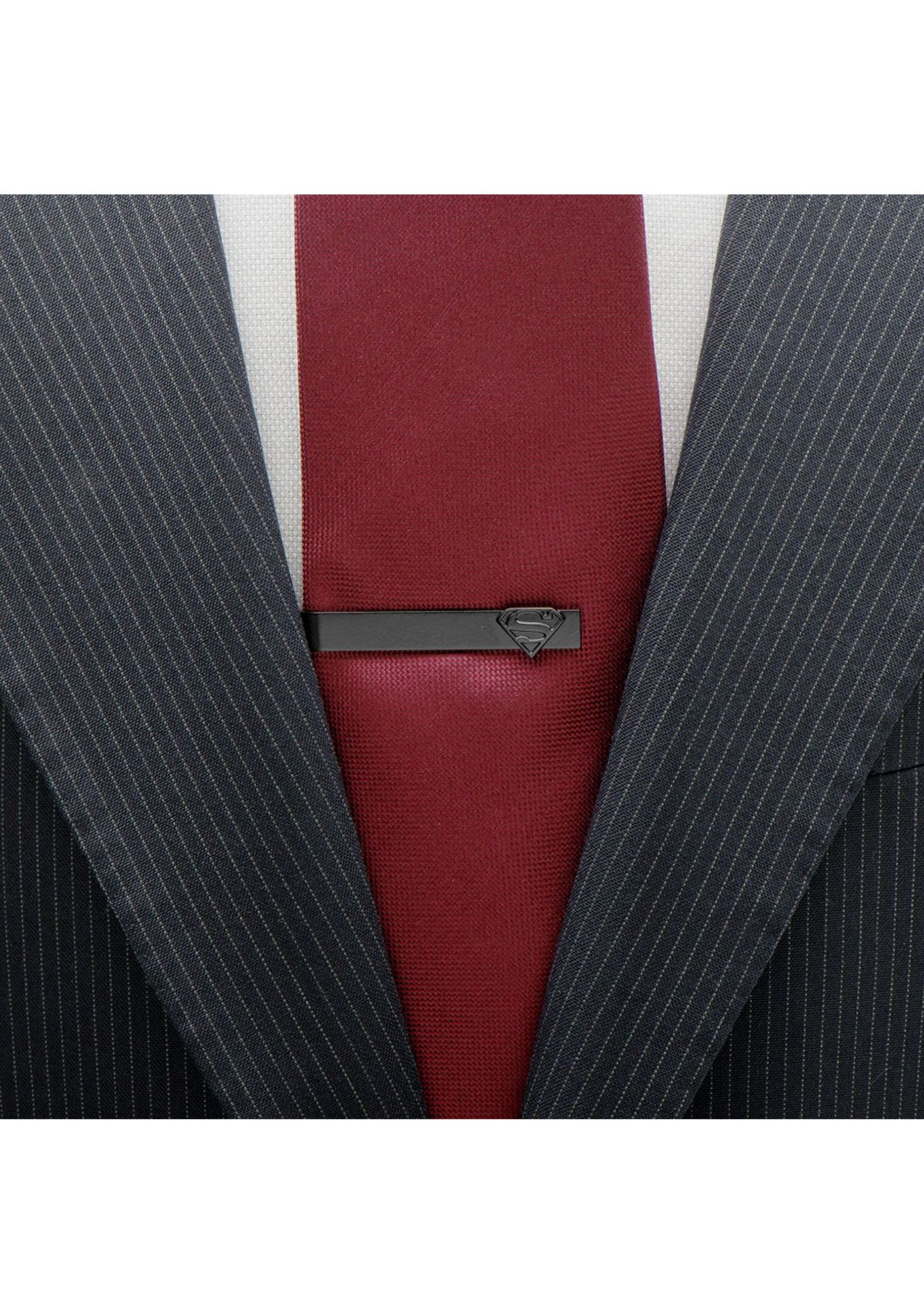Black Superman Tie Bar