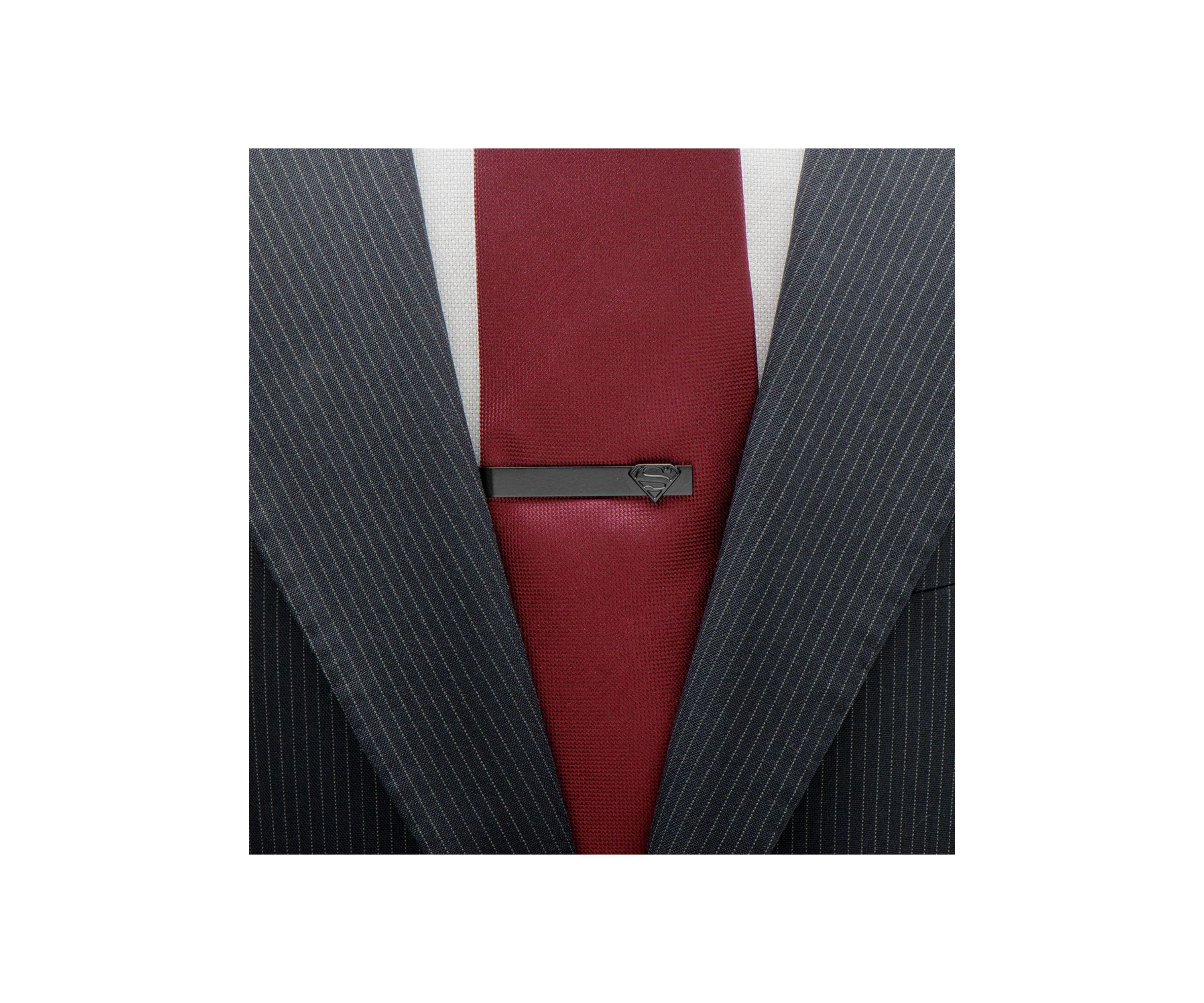 Black Superman Tie Bar