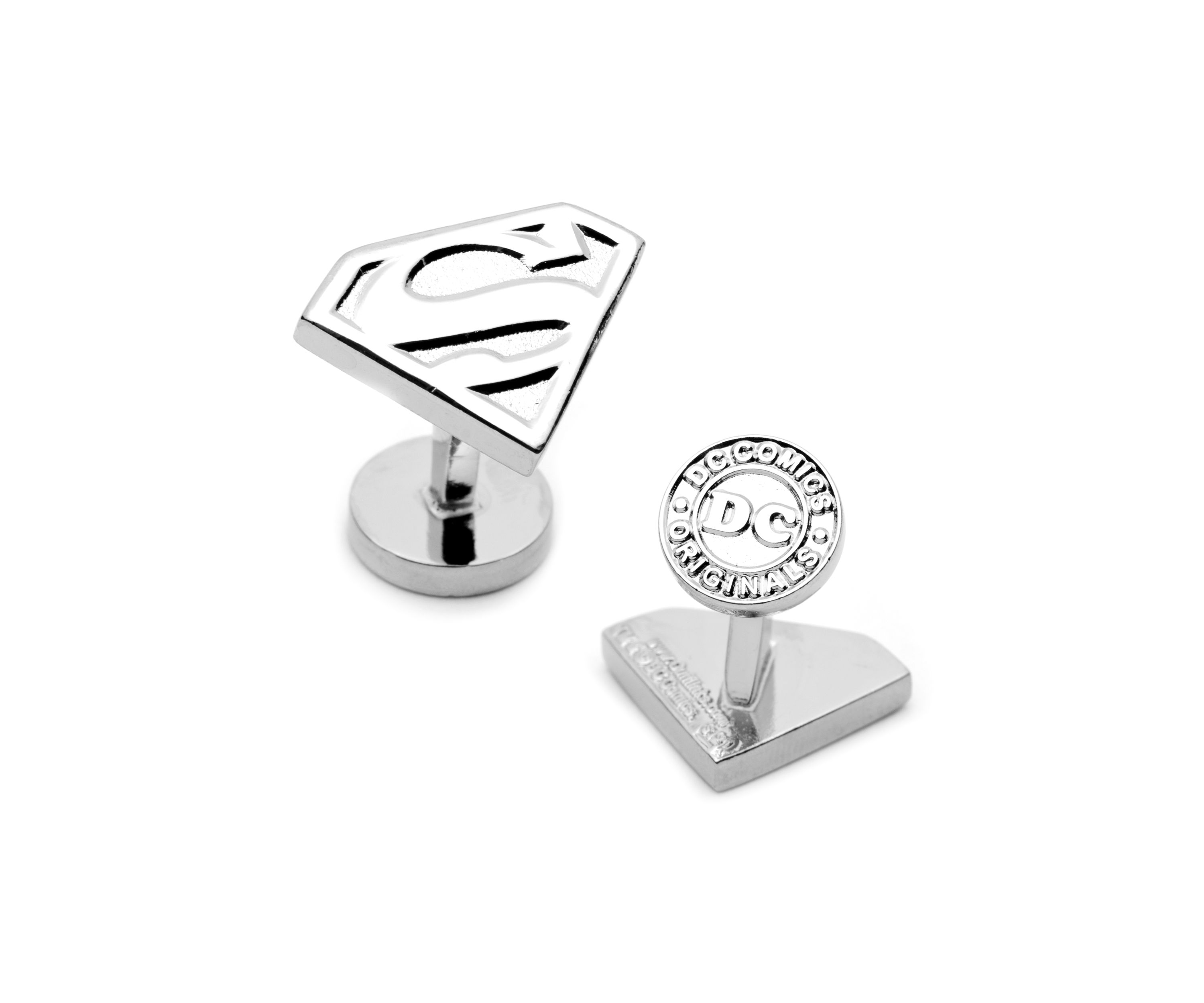 Silver Superman Shield Cufflinks