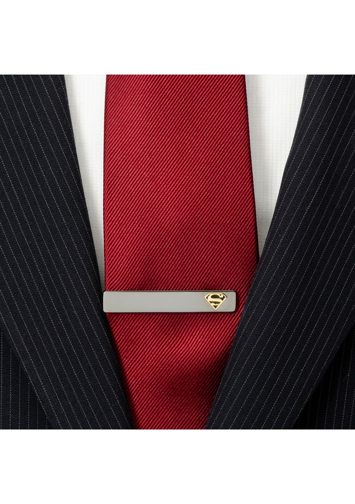 Black and Gold Superman Tie Clip