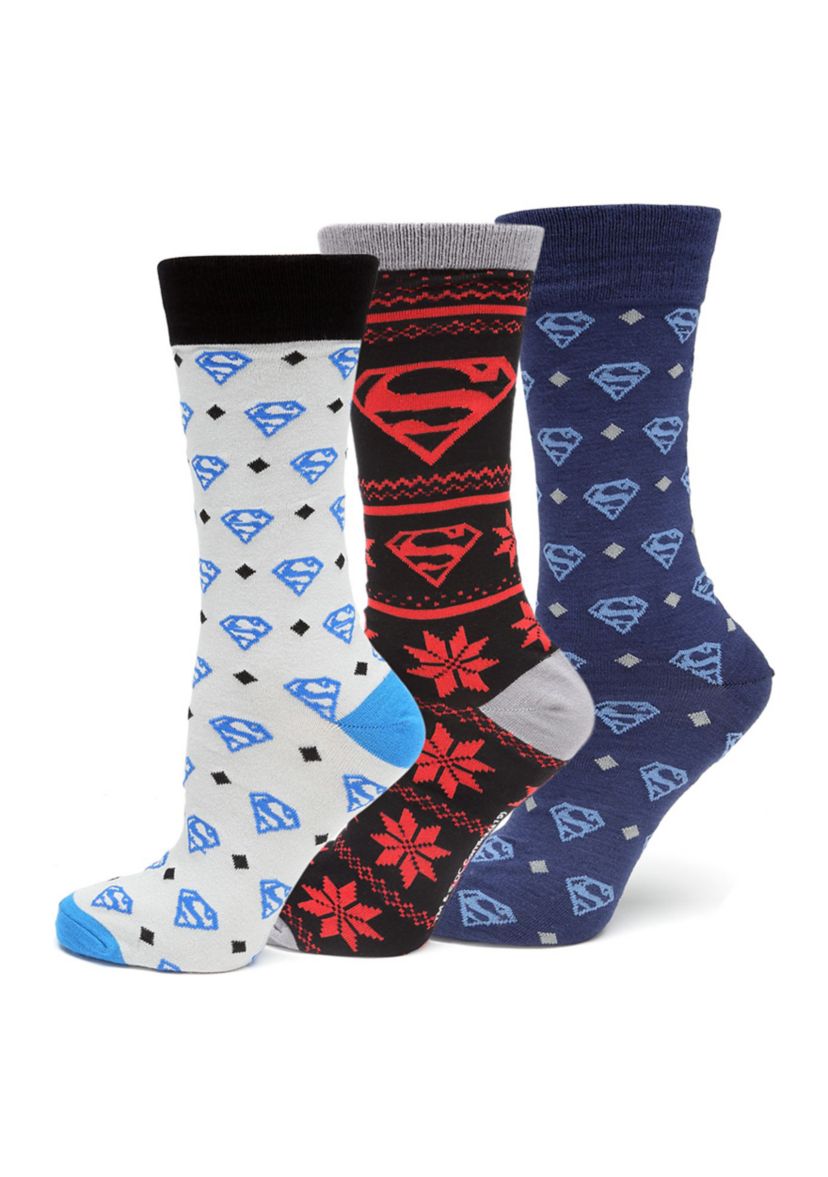 Superman 3 Pair Sock Gift Set