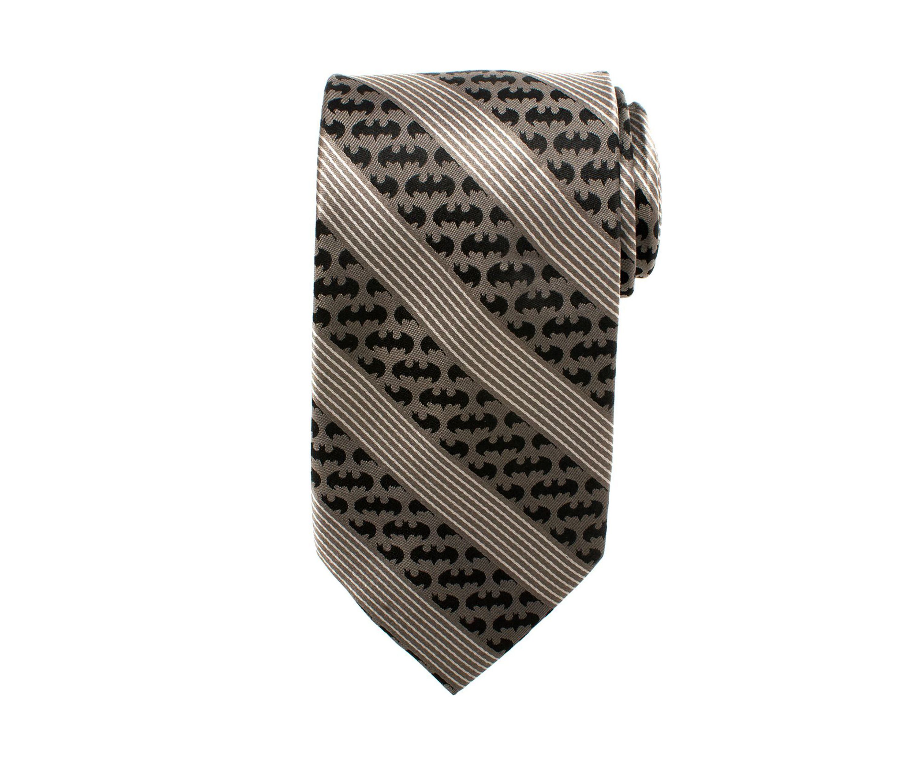 Batman Black Pinstripe Tie