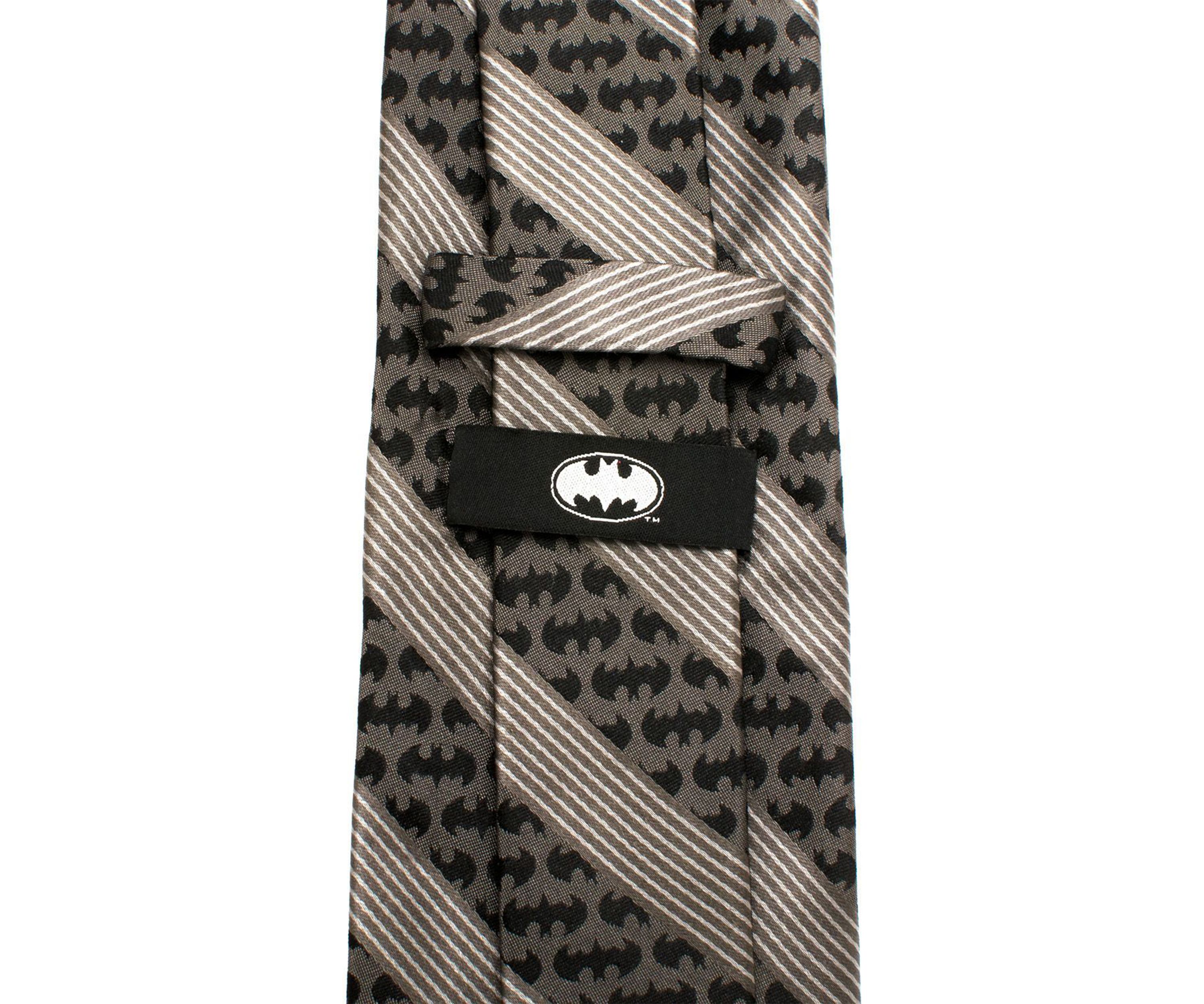 Batman Black Pinstripe Tie