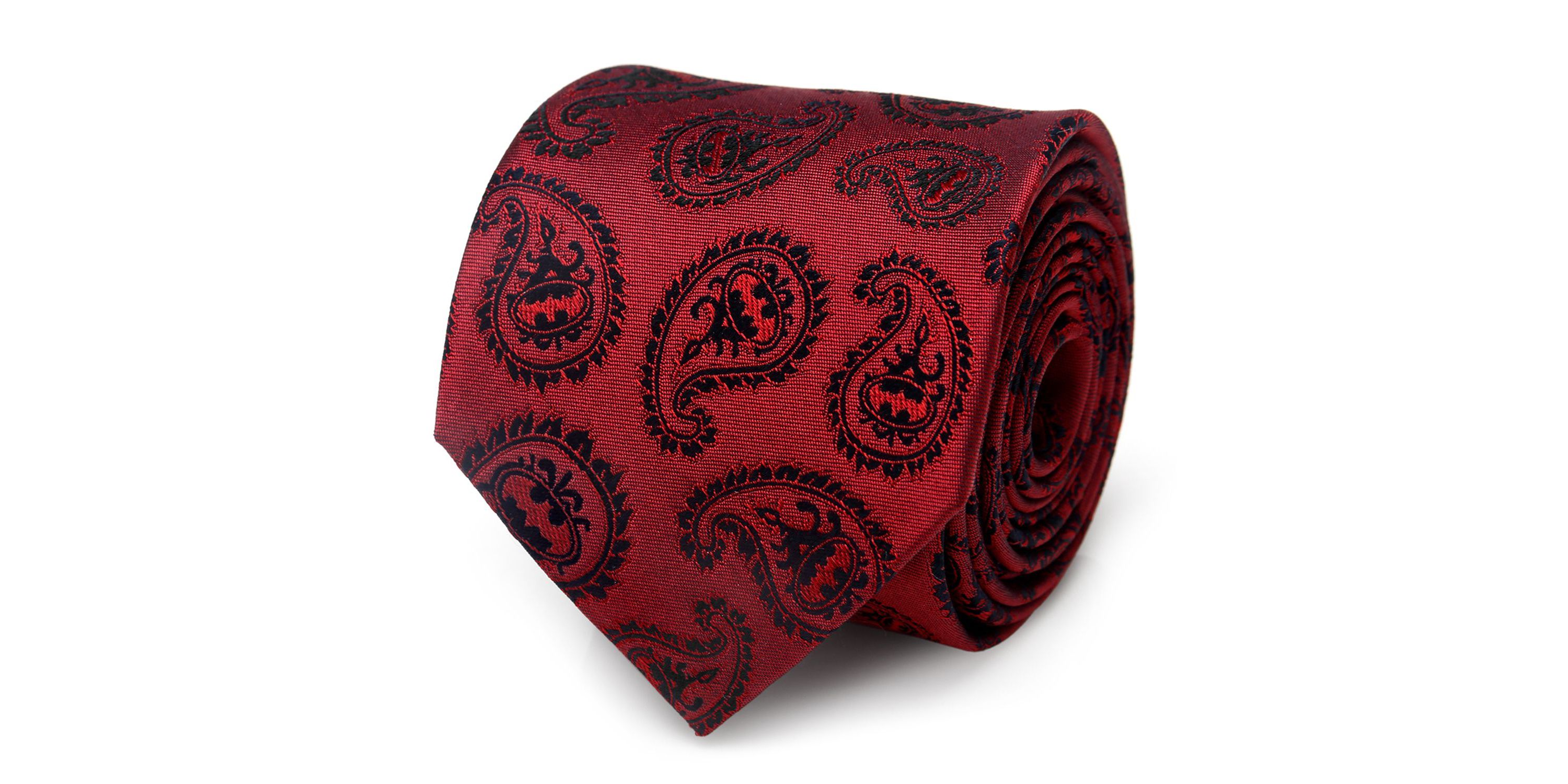 Red Batman Paisley Tie