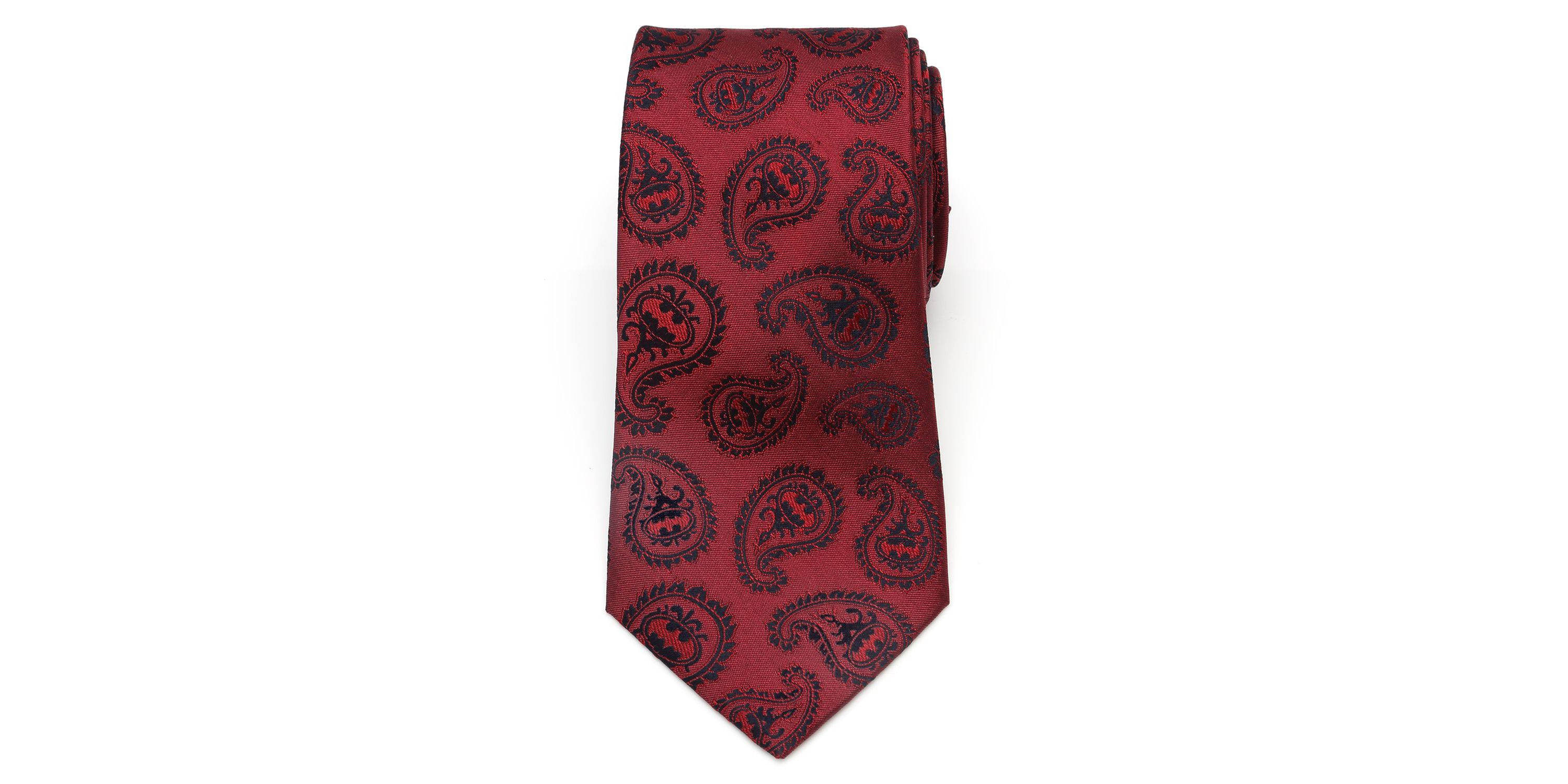Red Batman Paisley Tie