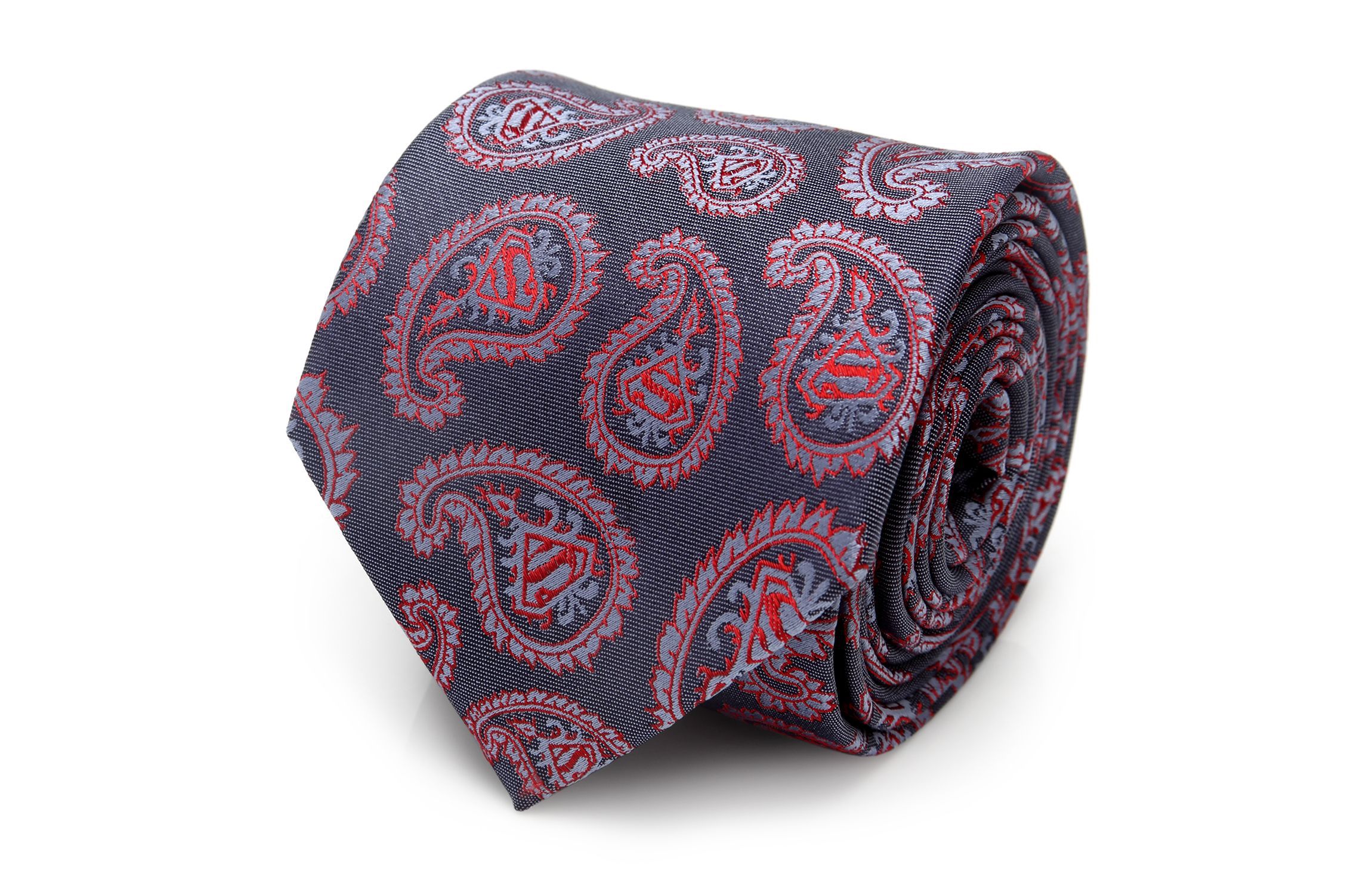 Red and Blue Superman Paisley Tie