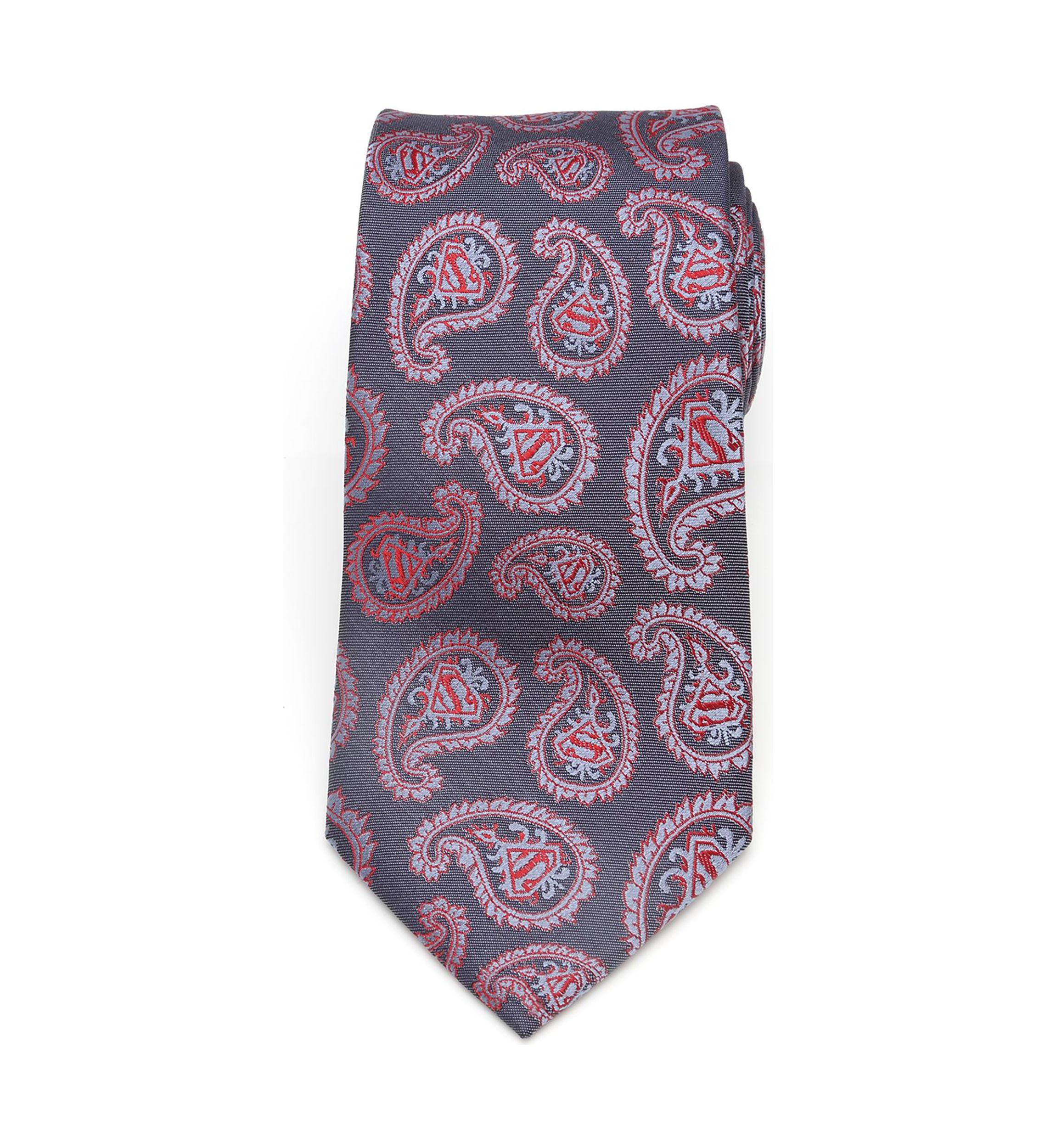 Red and Blue Superman Paisley Tie