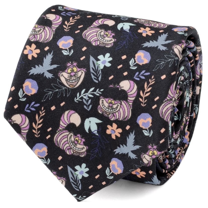 Alice in Wonderland Cheshire Cat Black Tie