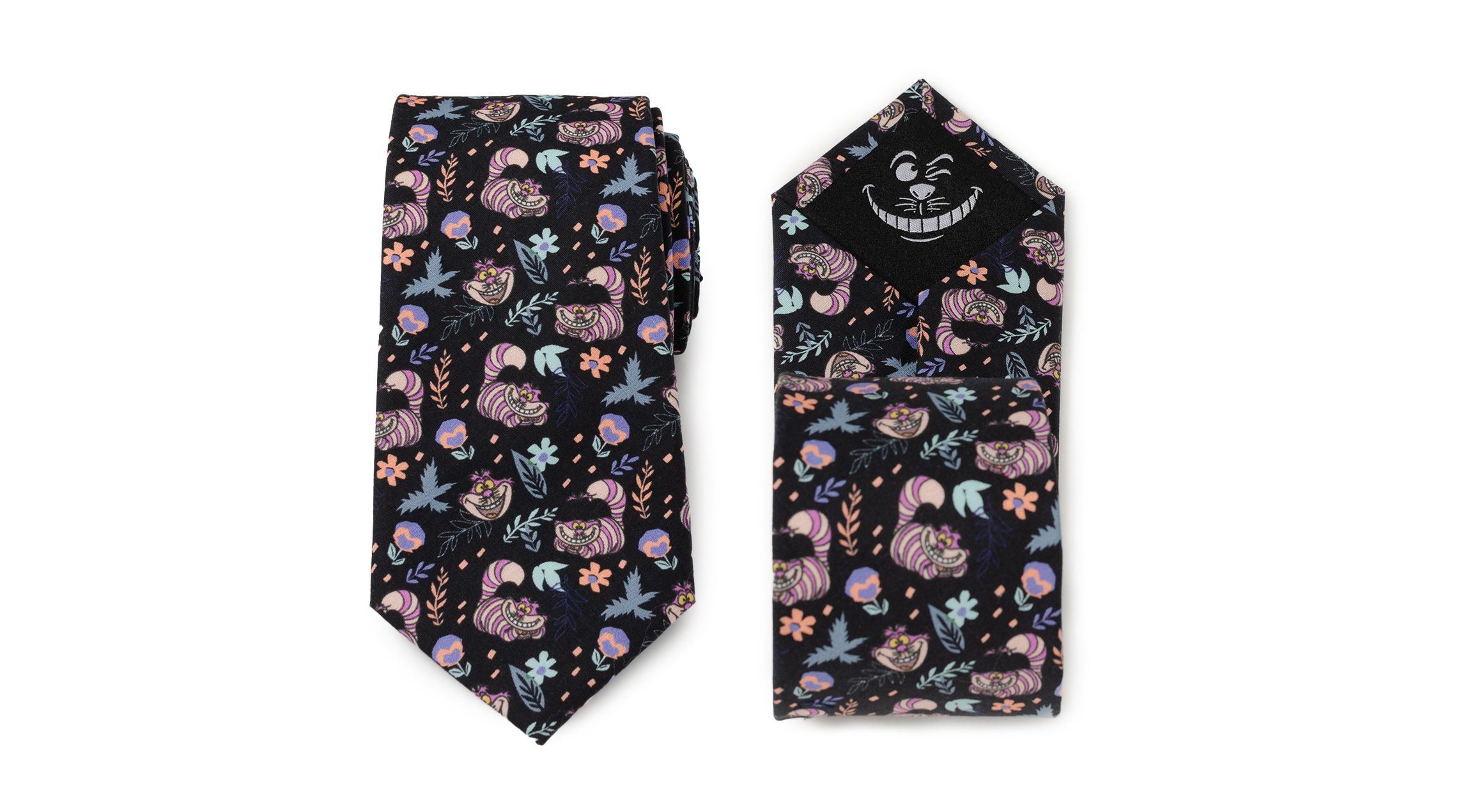 Alice in Wonderland Cheshire Cat Black Tie
