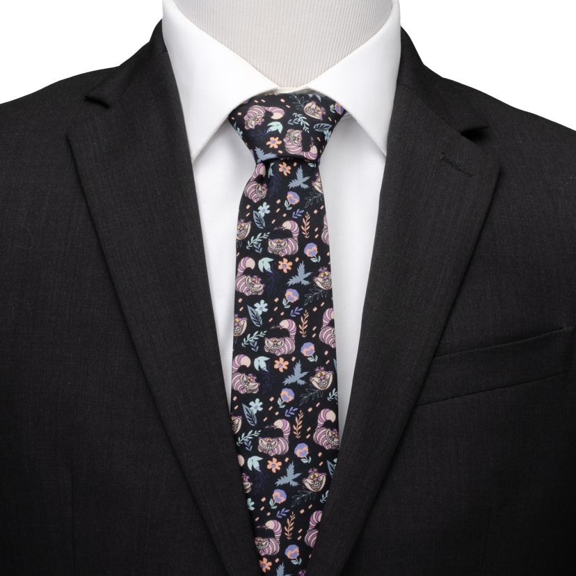 Alice in Wonderland Cheshire Cat Black Tie