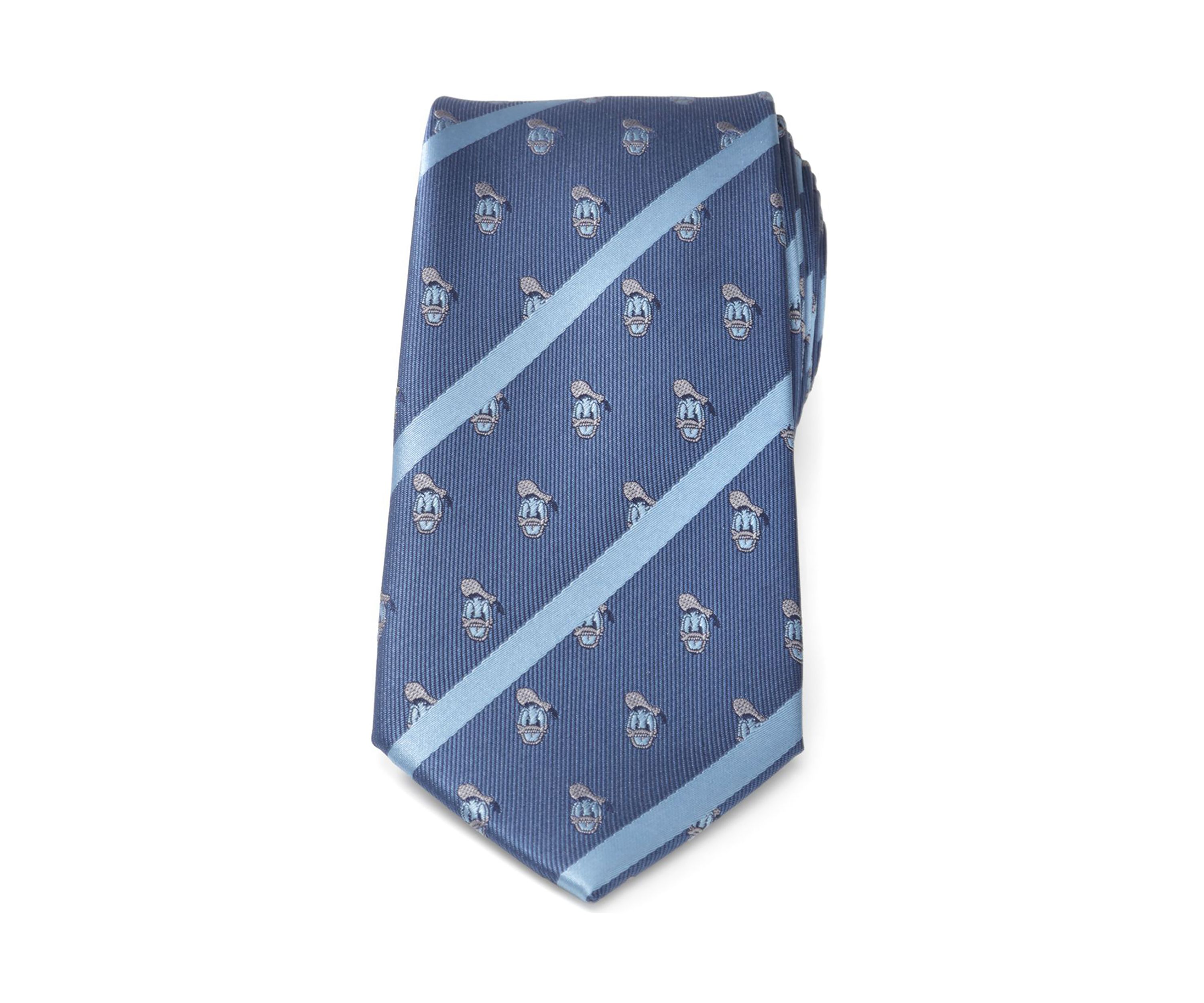 Donald Duck Stripe Blue Tie