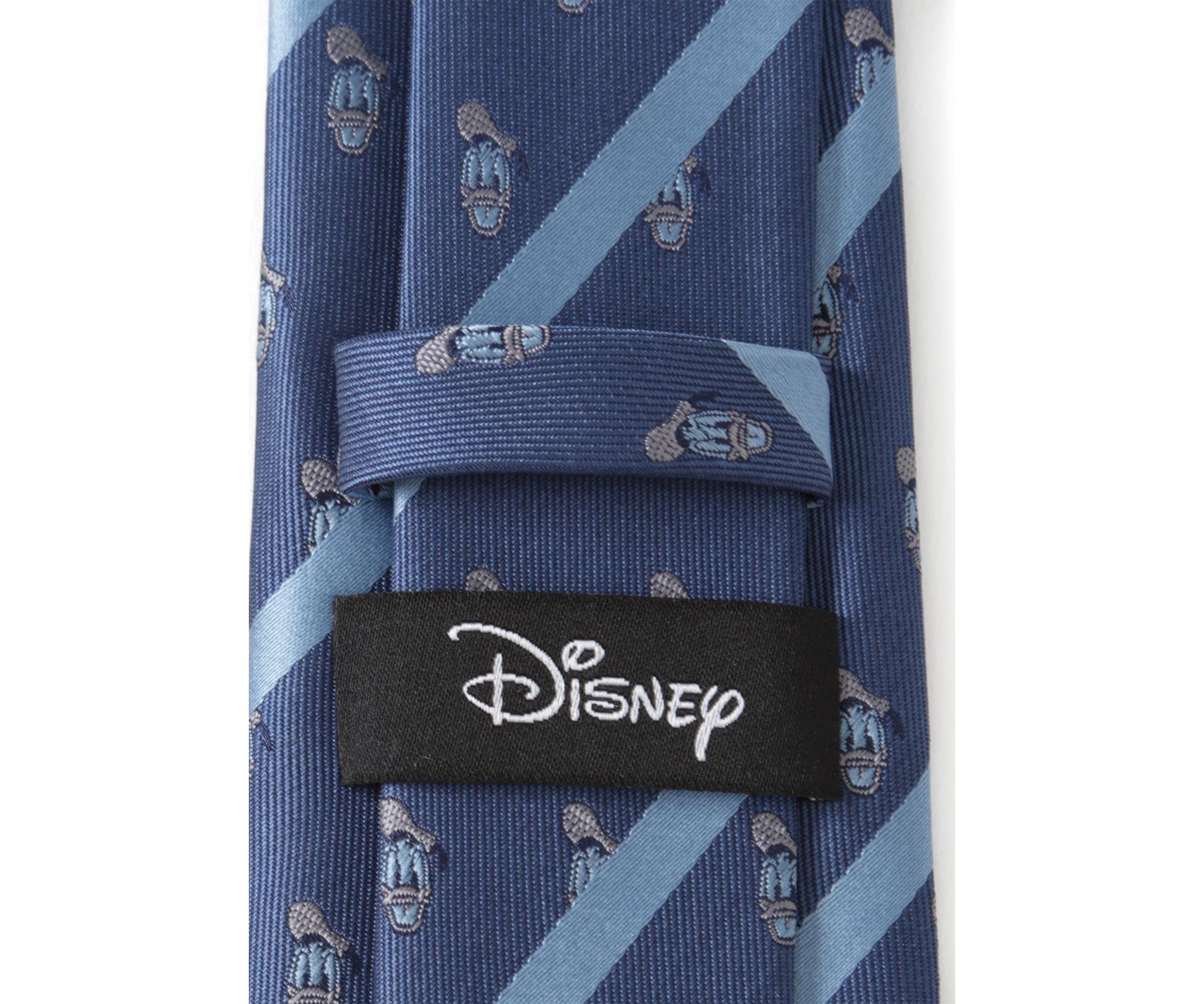 Donald Duck Stripe Blue Tie