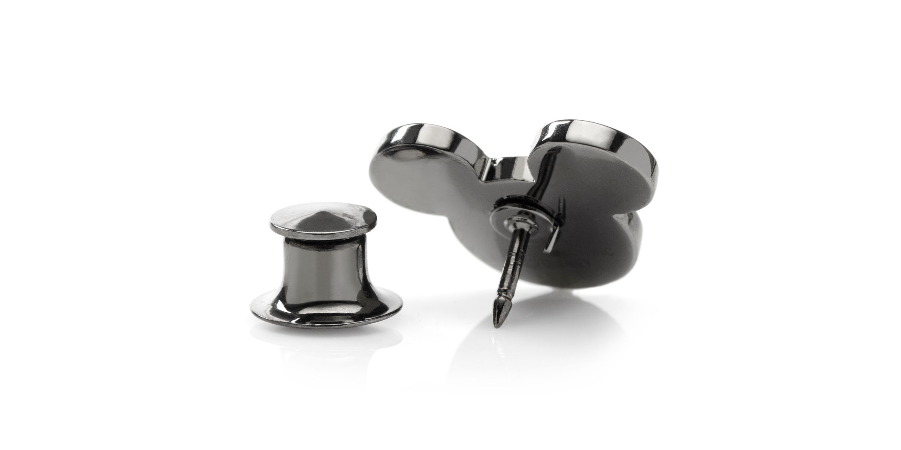 Black Pave Crystal Mickey Mouse Lapel Pin