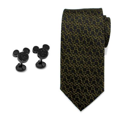 Cufflinks Inc Men’s Mickey’s 90th Birthday Gift Set, Black